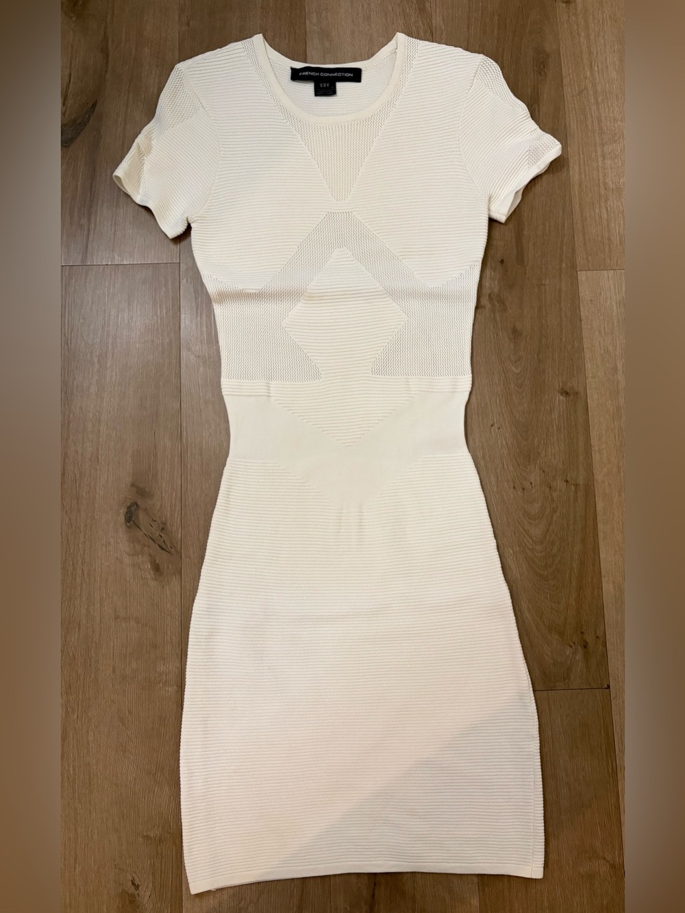 Women’s French Connection White Stretch Montana Knits Dress - Size 6